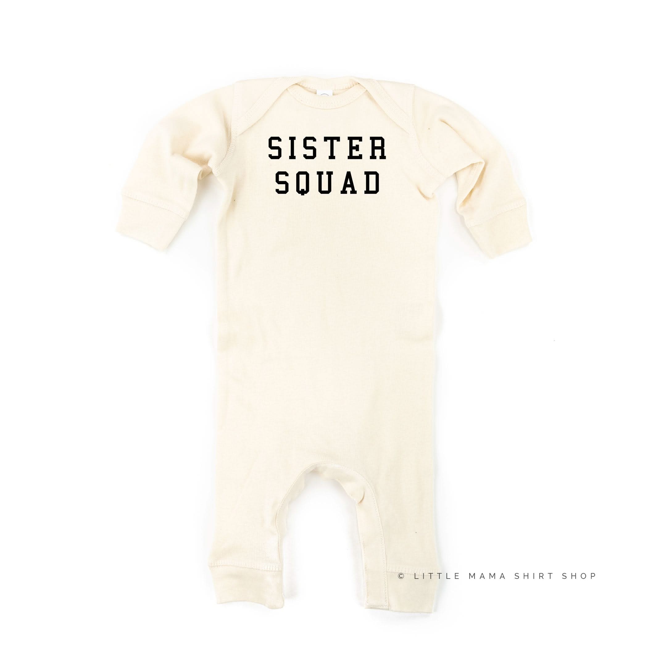 Sister Squad - One Piece Baby Sleeper Little Mama Shirt Shop