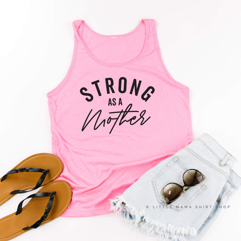 STRONG AS A MOTHER - Unisex Jersey Tank