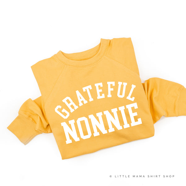 Grateful Nonnie - (Varsity) - Lightweight Pullover Sweater