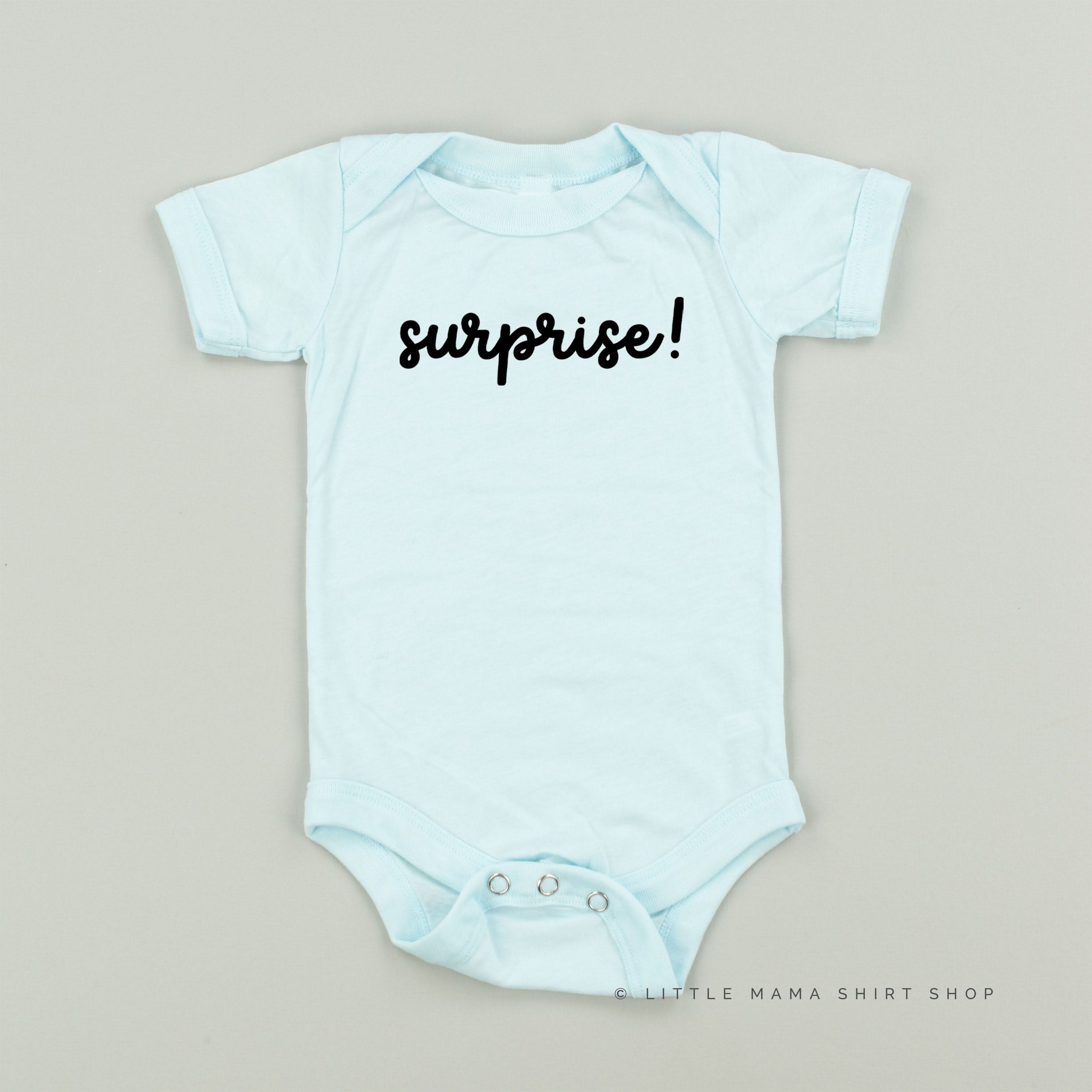 SURPRISE! - Short Sleeve Child Shirt Little Mama Shirt Shop