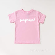 SURPRISE! - Short Sleeve Child Shirt Little Mama Shirt Shop