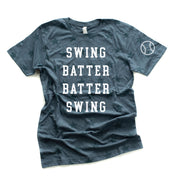 Swing Batter Batter Swing (sd) - Unisex STAR Tee Little Mama Shirt Shop