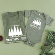 Farm Fresh Christmas Trees - Set of 2 Unisex Tees Little Mama Shirt Shop