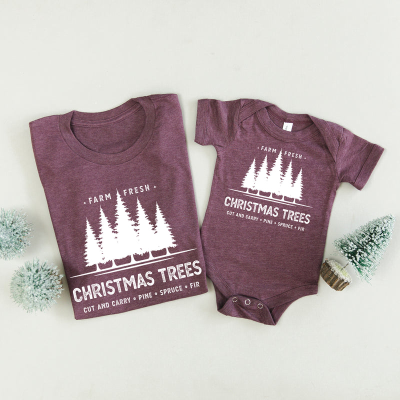 Farm Fresh Christmas Trees - Set of 2 Unisex Tees