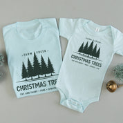Farm Fresh Christmas Trees - Set of 2 Unisex Tees Little Mama Shirt Shop