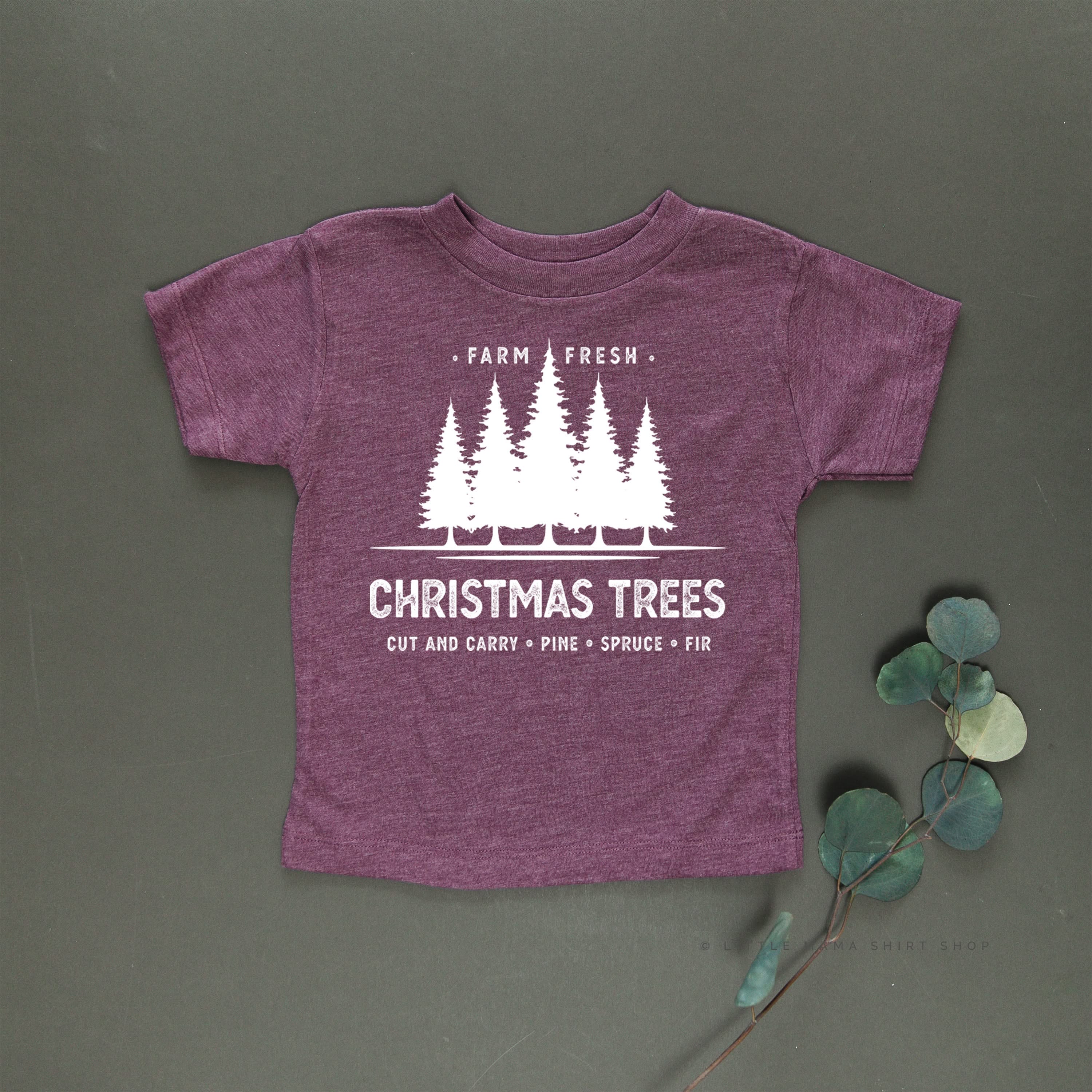 Farm Fresh Christmas Trees - Child Tee Little Mama Shirt Shop