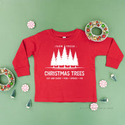 Farm Fresh Christmas Trees - Child LONG SLEEVE Tee Little Mama Shirt Shop