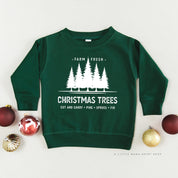 Farm Fresh Christmas Trees - Child Sweater Little Mama Shirt Shop