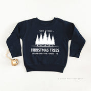 Farm Fresh Christmas Trees - Child Sweater Little Mama Shirt Shop