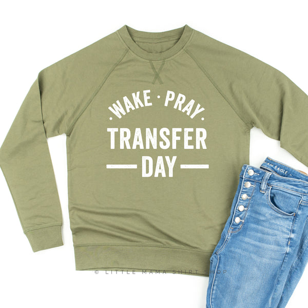 Wake Pray Transfer Day - Lightweight Pullover Sweater