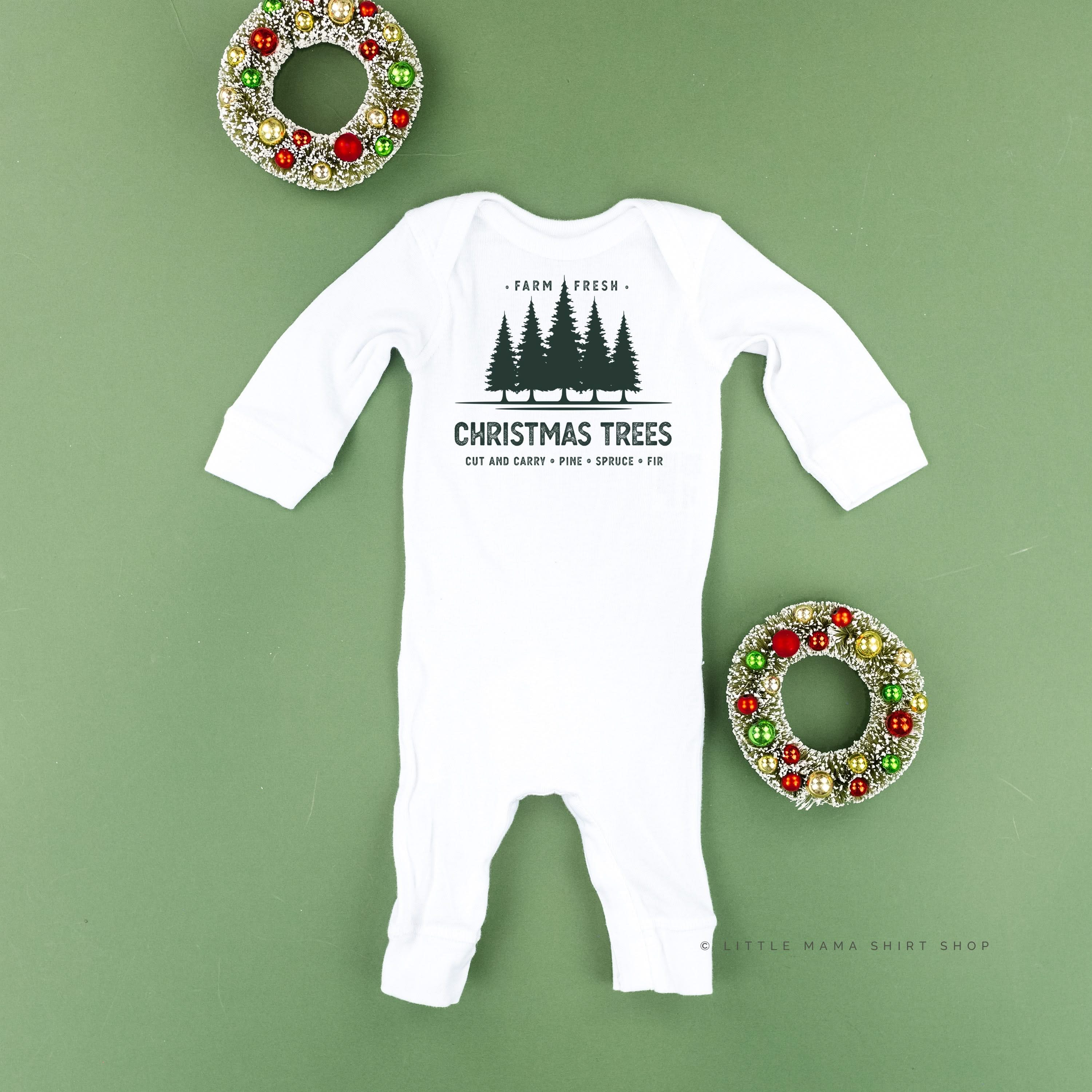 Farm Fresh Christmas Trees - Baby Sleeper Little Mama Shirt Shop