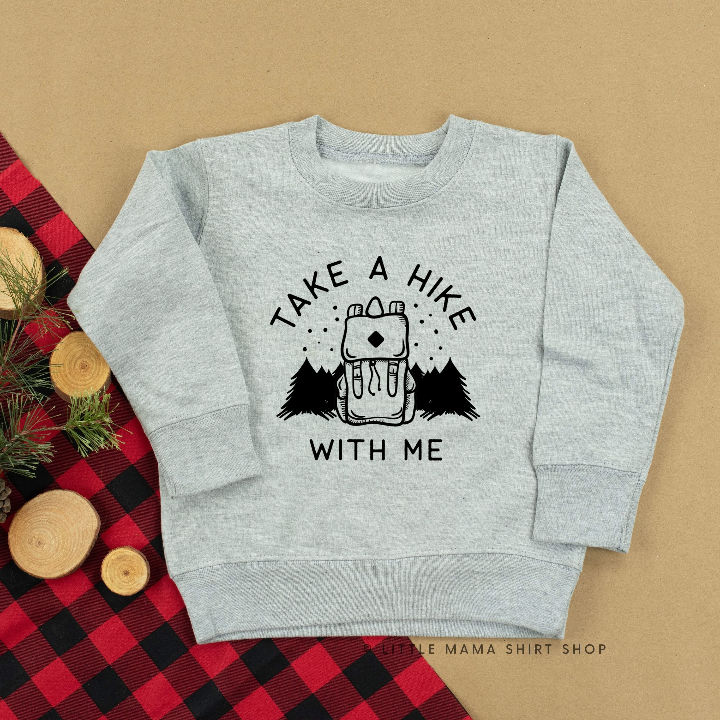 TAKE A HIKE WITH ME - Short Sleeve Child Shirt Little Mama Shirt Shop