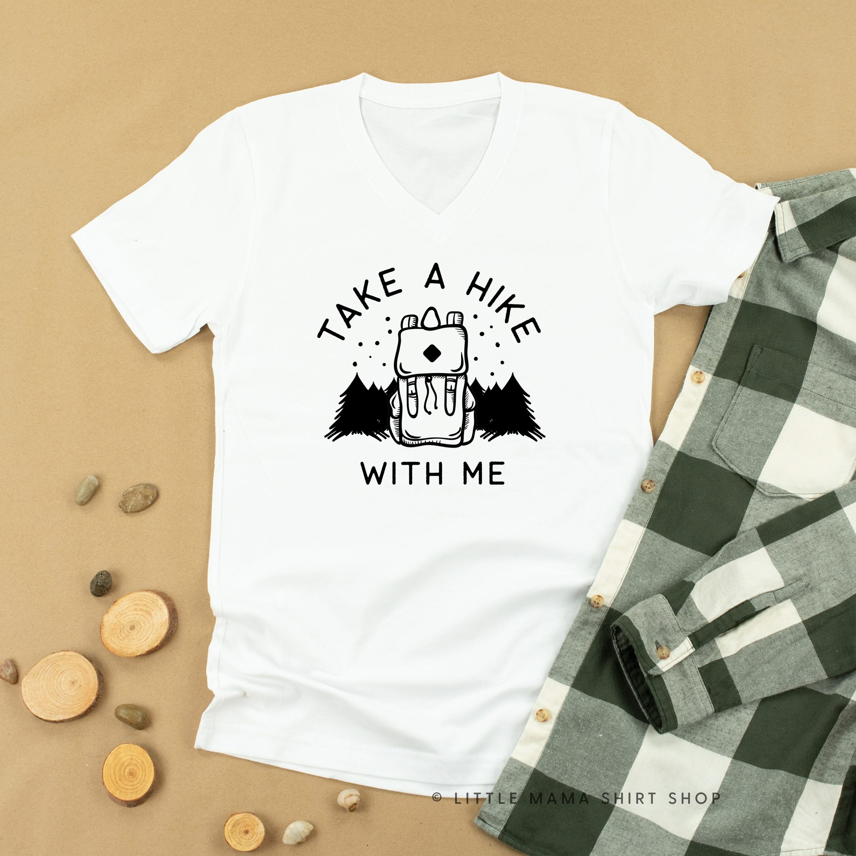 TAKE A HIKE WITH ME - Unisex Tee Little Mama Shirt Shop