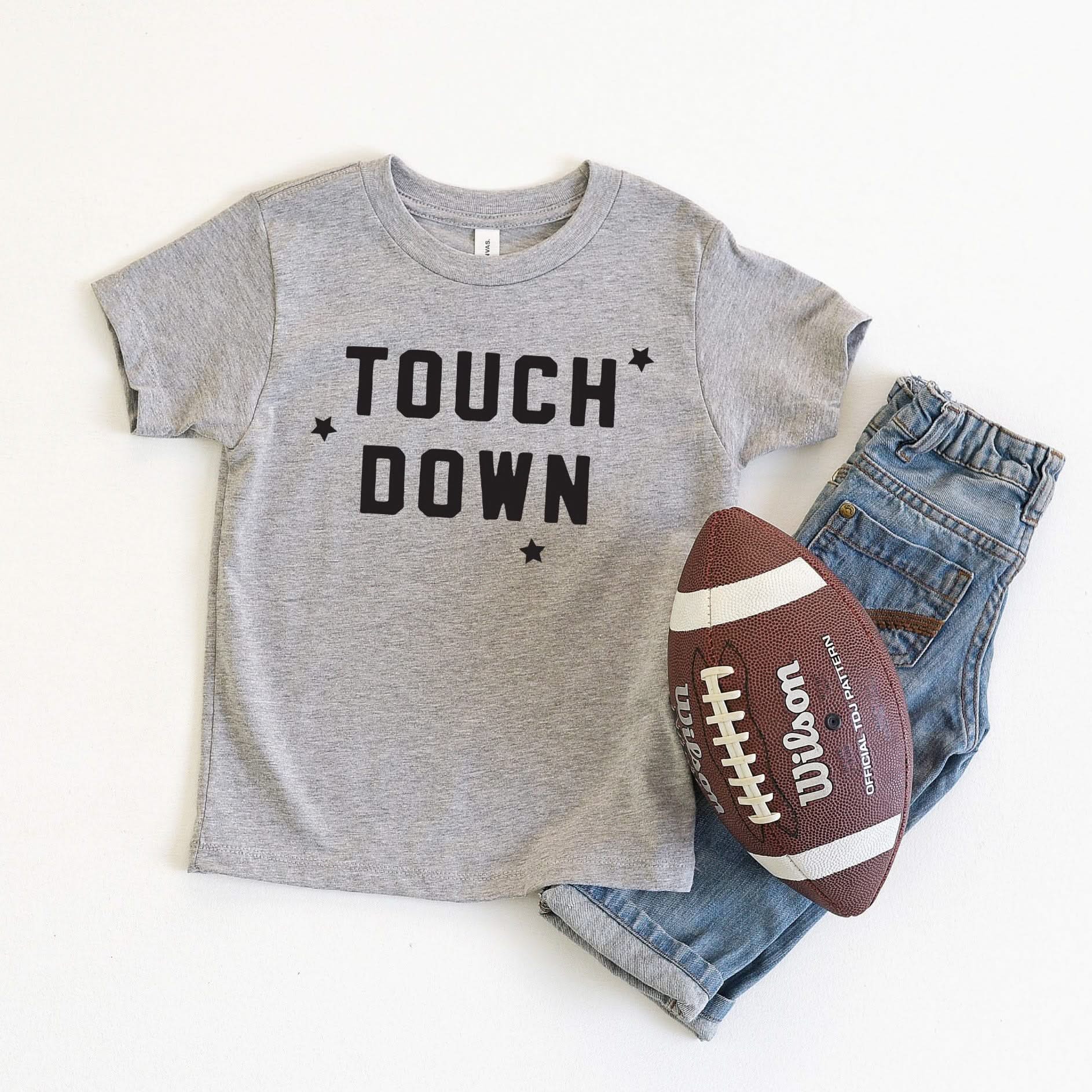 TOUCH DOWN - Short Sleeve Child Tee Little Mama Shirt Shop