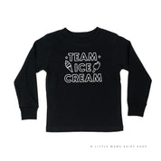 Team Ice Cream - Single Cone on Back - Child Long Sleeve Tee