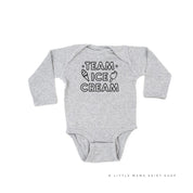 Team Ice Cream - Single Cone on Back - Child Long Sleeve Tee
