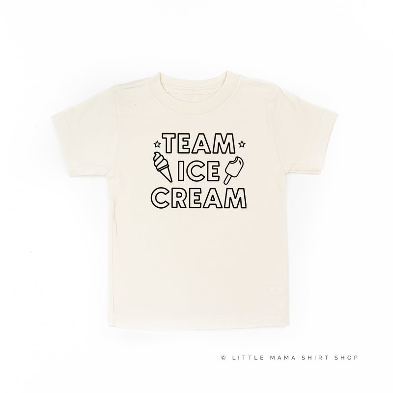 TEAM ICE CREAM - Single Cone on Back - Short Sleeve Child Shirt