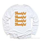 Thankful (x4) - Long Sleeve Child Shirt Little Mama Shirt Shop