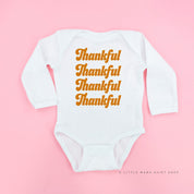 Thankful (x4) - Long Sleeve Child Shirt Little Mama Shirt Shop