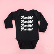 Thankful (x4) - Long Sleeve Child Shirt Little Mama Shirt Shop