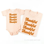 Thankful (x4) - Set of 2 Shirts Little Mama Shirt Shop