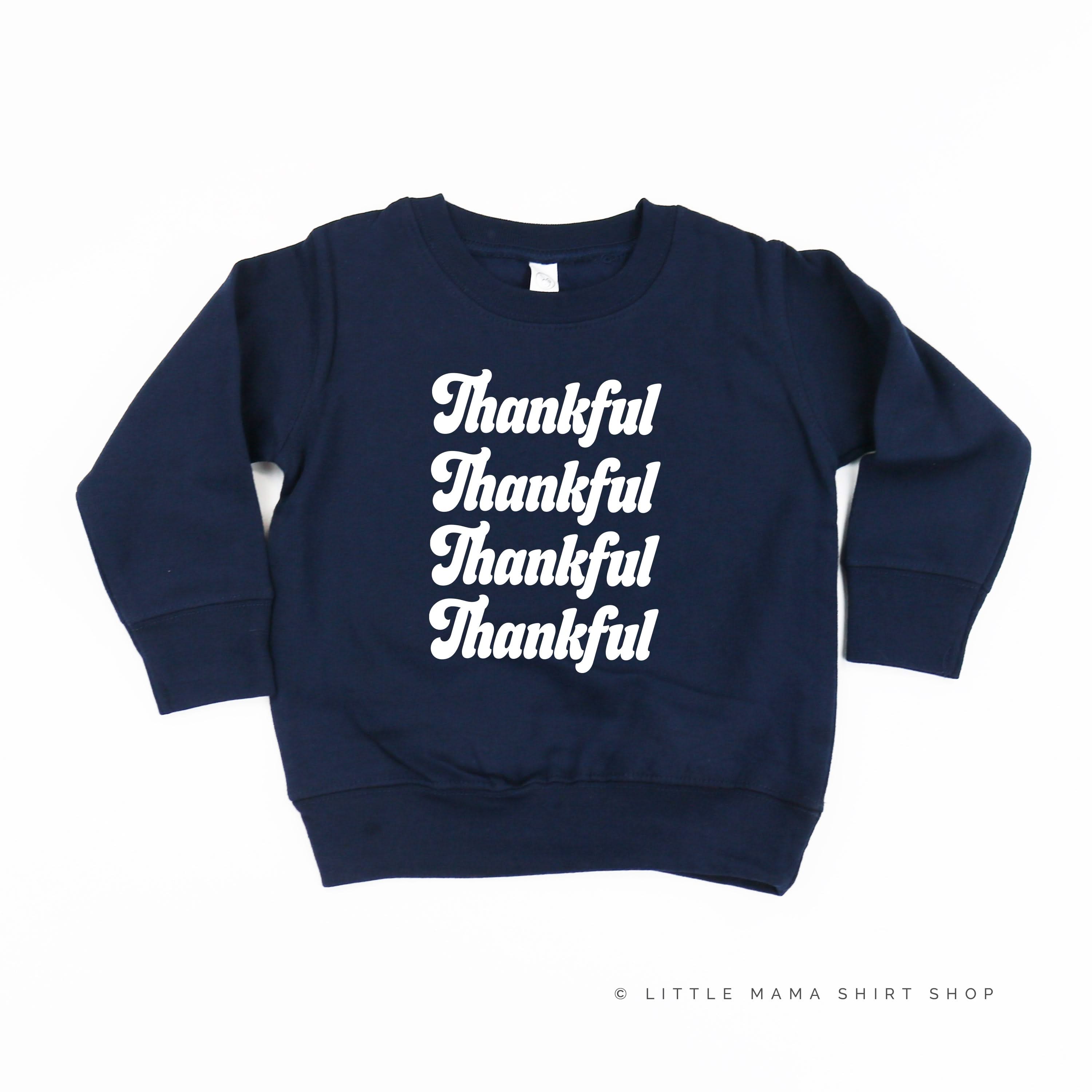Thankful (x4) - Child Sweater Little Mama Shirt Shop