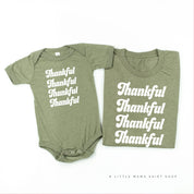 Thankful (x4) - Set of 2 Shirts Little Mama Shirt Shop