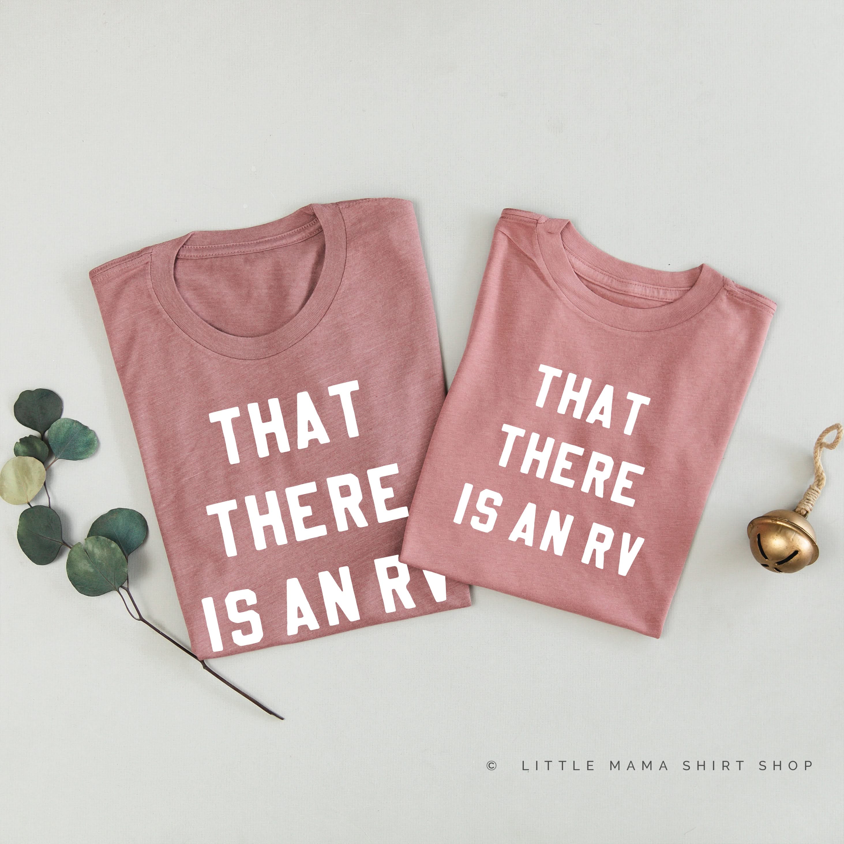That There is an RV - Set of 2 Unisex Tees Little Mama Shirt Shop