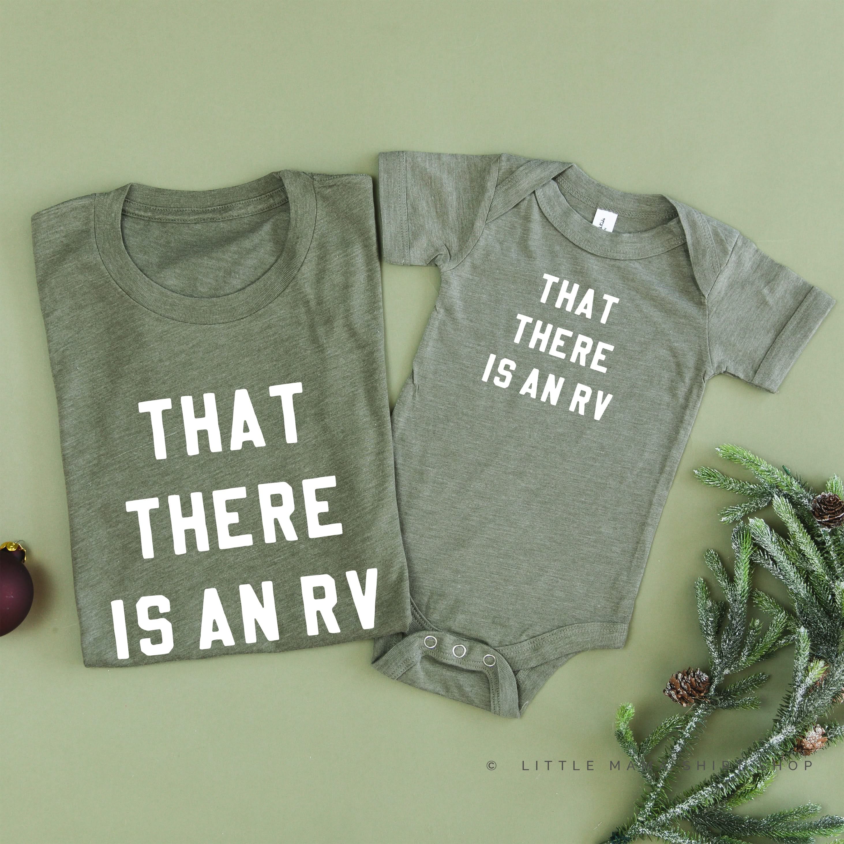 That There is an RV - Set of 2 Unisex Tees Little Mama Shirt Shop