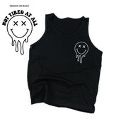 Not Tired At All (w/ Melty X Eye Smiley) -  YOUTH JERSEY TANK Little Mama Shirt Shop