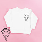Not Tired At All (w/ Melty X Eye Smiley) - Child Sweater Little Mama Shirt Shop