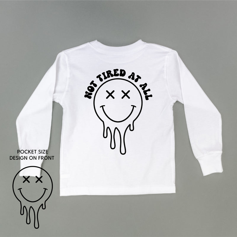 NOT TIRED AT ALL (w/ Melty X Eye Smiley) - Long Sleeve Child Shirt