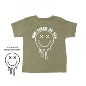 Not Tired At All (w/ Melty X Eye Smiley) - Short Sleeve Child Tee Little Mama Shirt Shop