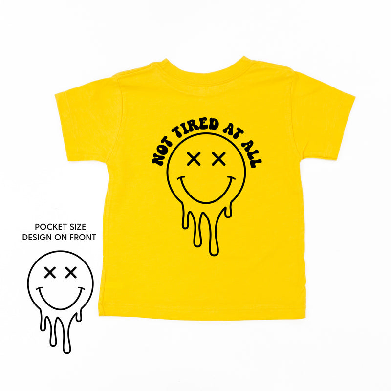 NOT TIRED AT ALL (w/ Melty X Eye Smiley)  - Short Sleeve Child Tee