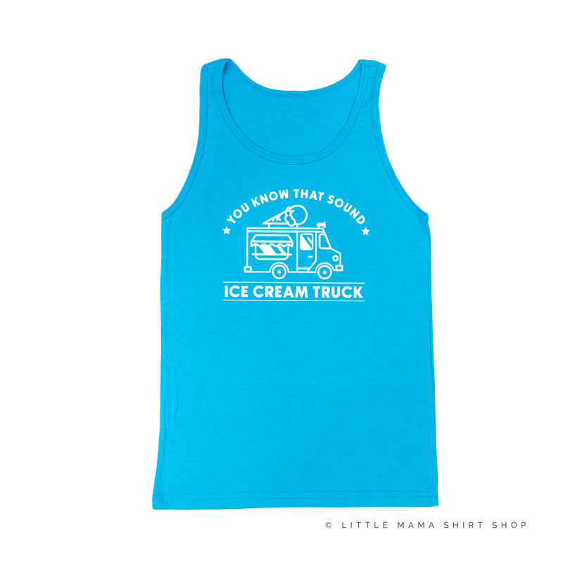 Ice Cream Truck - Triple Scoop on Back - Unisex Jersey Tank