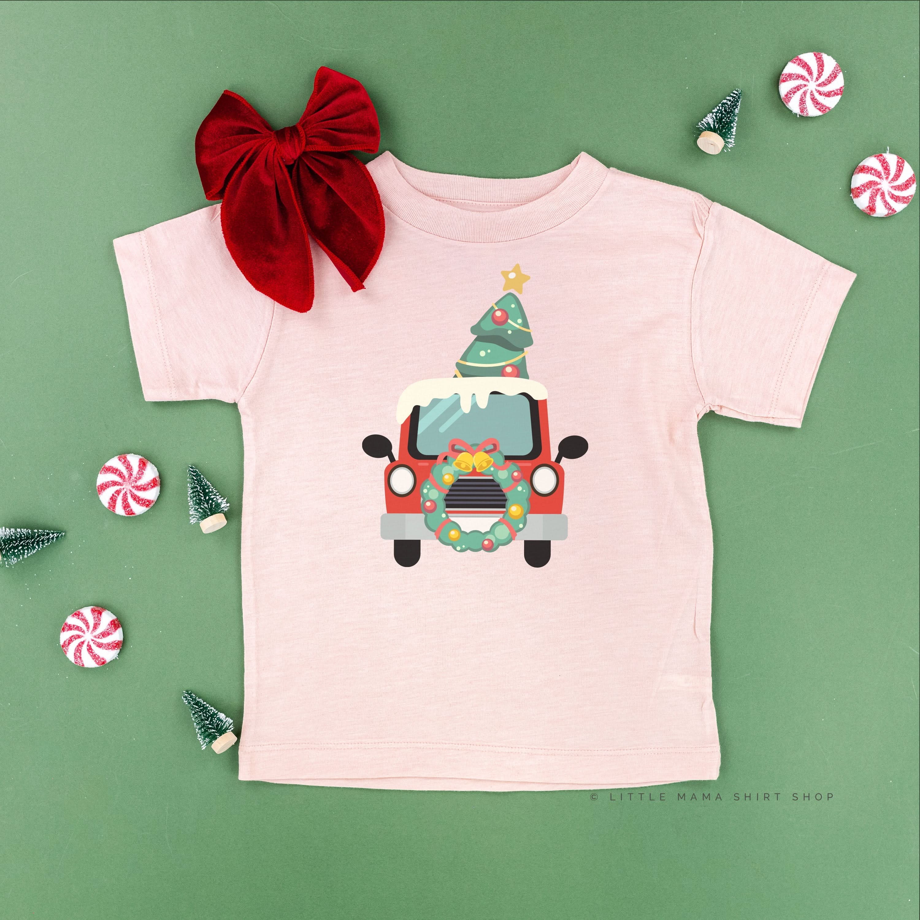 Vintage Christmas Truck - Child Tee Little Mama Shirt Shop