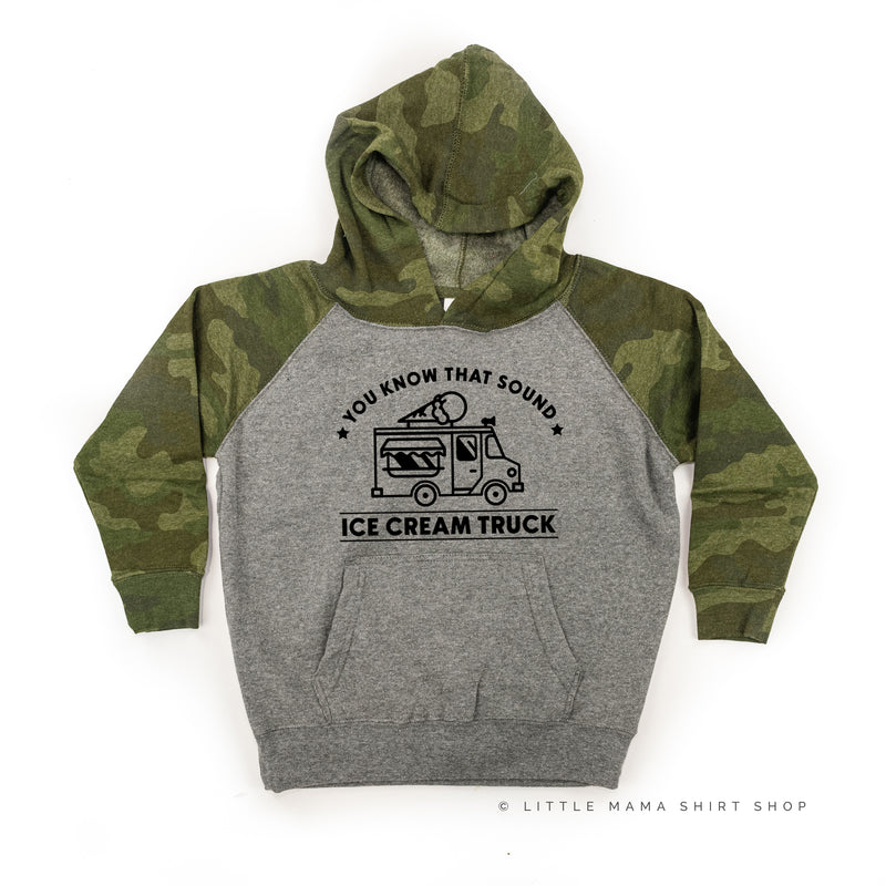 Ice Cream Truck - Triple Scoop on Back - Child Hoodie