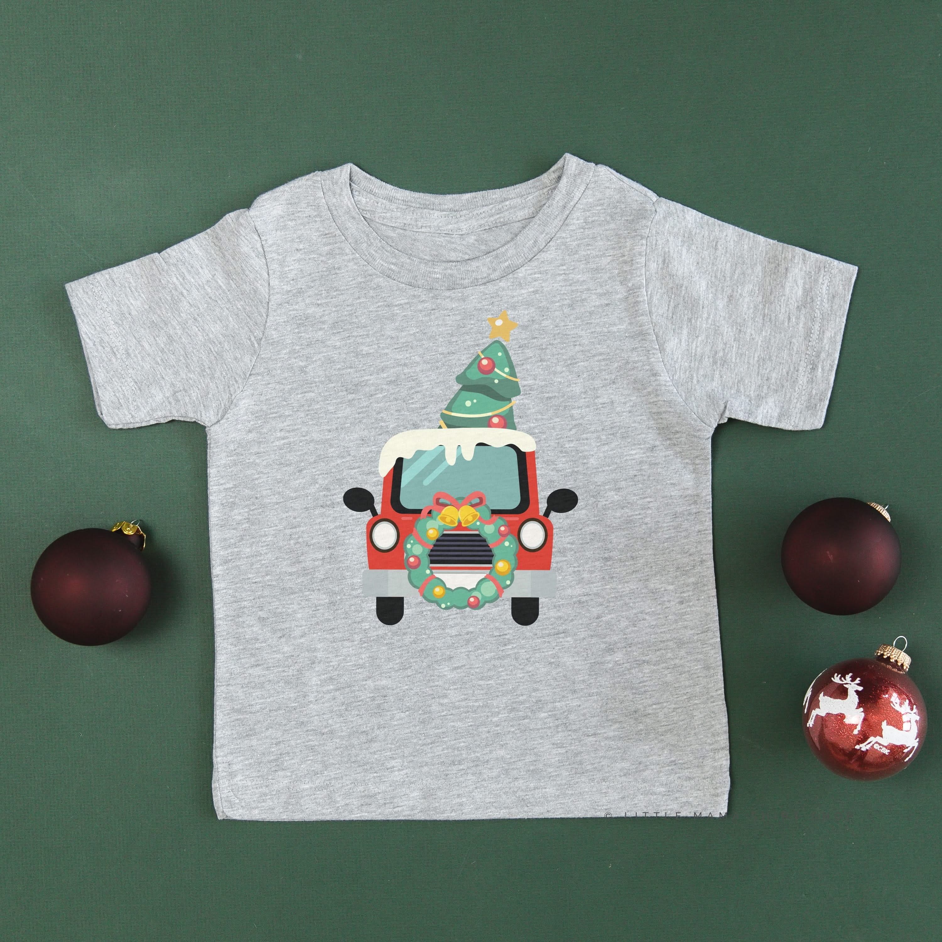 Vintage Christmas Truck - Child Tee Little Mama Shirt Shop