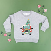 Vintage Christmas Truck - Child Sweater Little Mama Shirt Shop