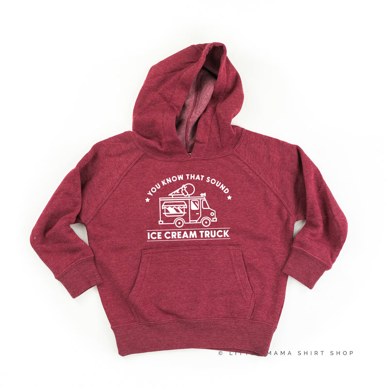 Ice Cream Truck - Triple Scoop on Back - Child Hoodie