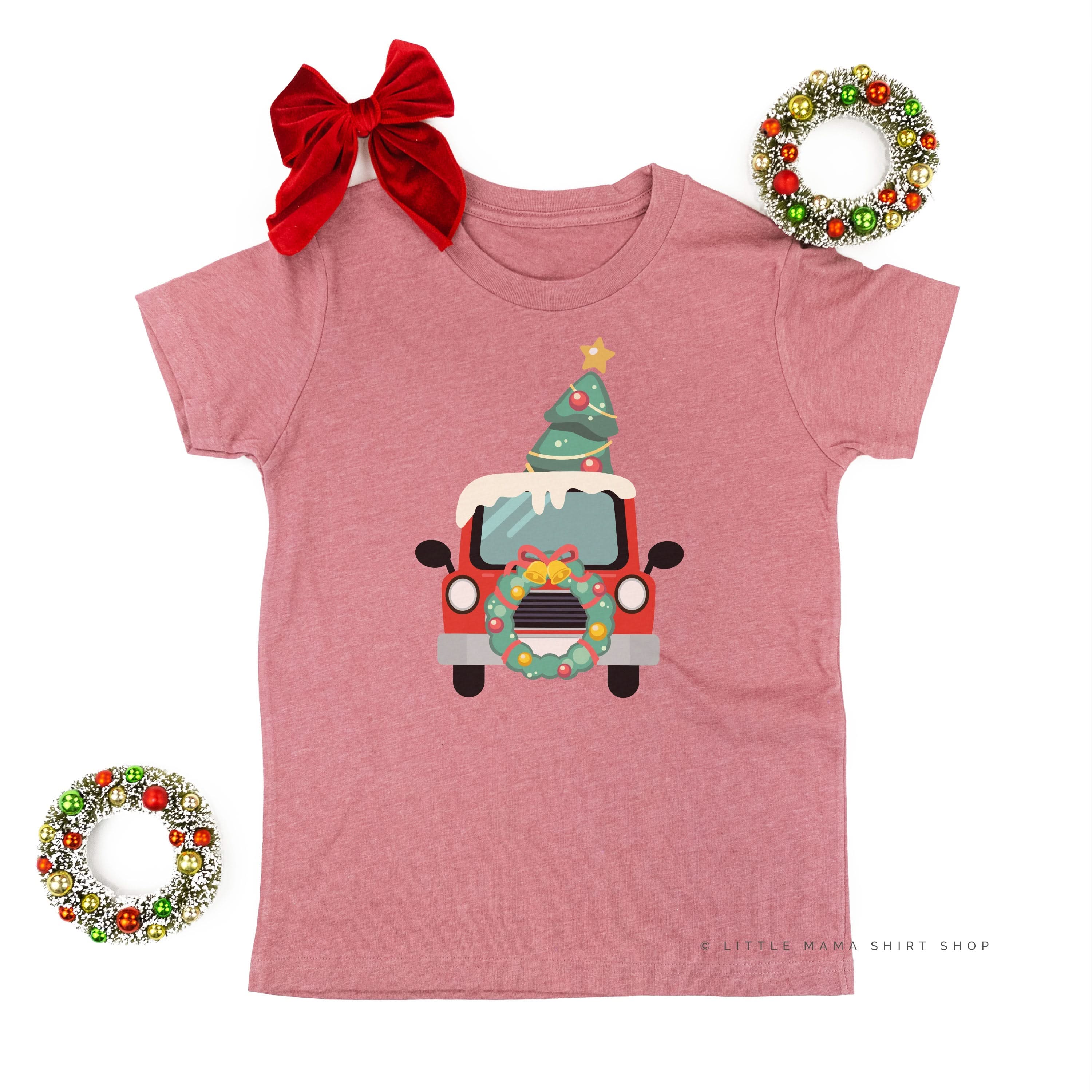 Vintage Christmas Truck - Child Tee Little Mama Shirt Shop