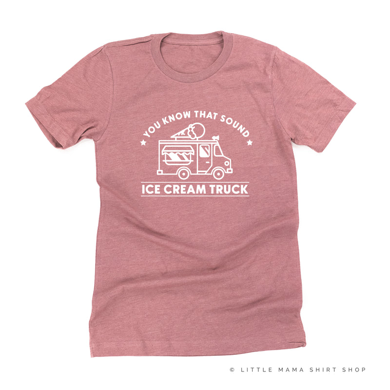 Ice Cream Truck - Triple Scoop on Back - Unisex Tee
