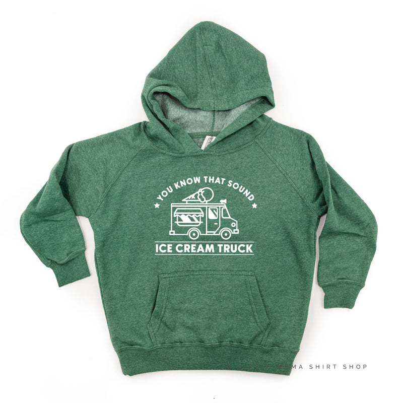 Ice Cream Truck - Triple Scoop on Back - Child Hoodie