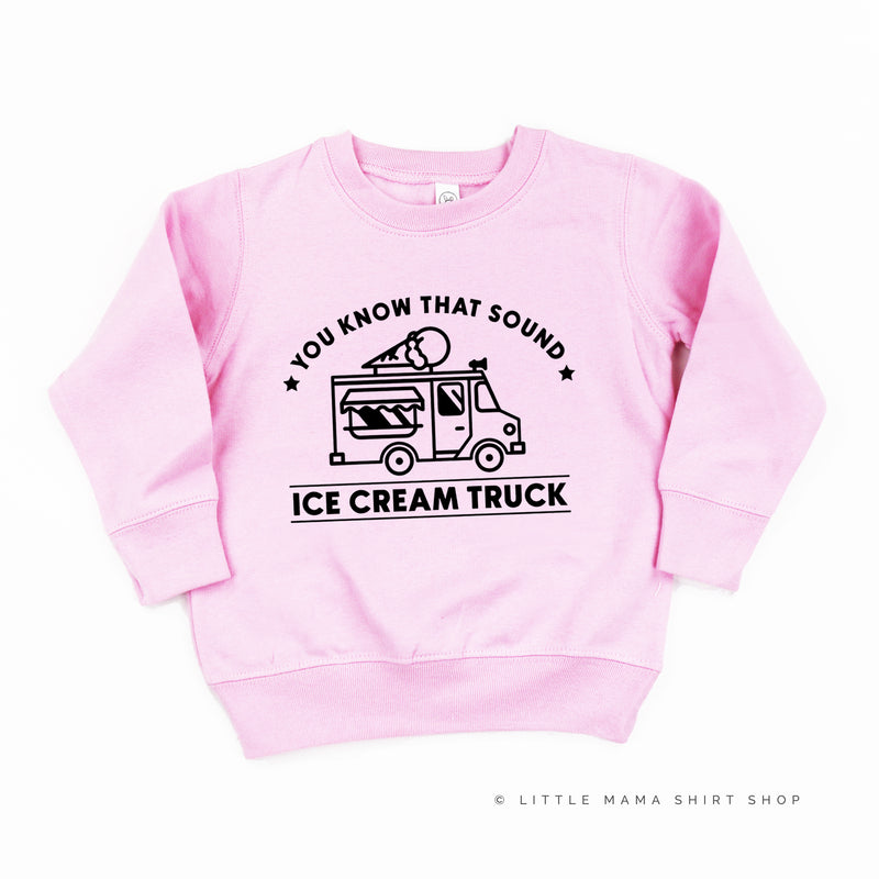 Ice Cream Truck - Triple Scoop on Back - Child Sweater