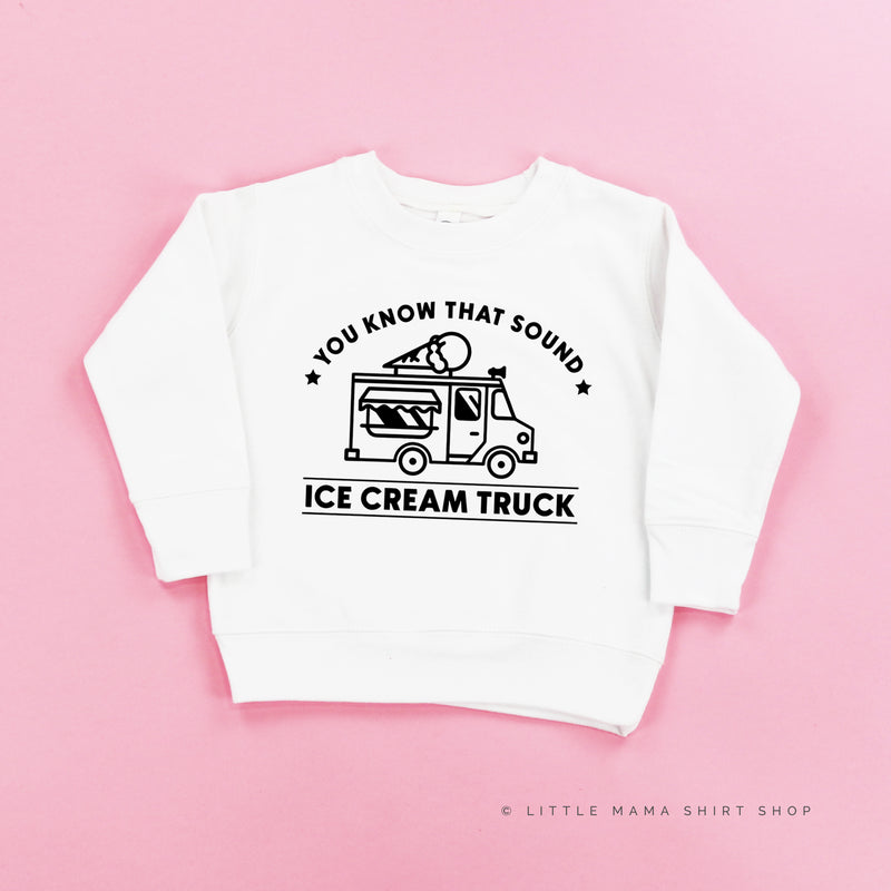 Ice Cream Truck - Triple Scoop on Back - Child Sweater