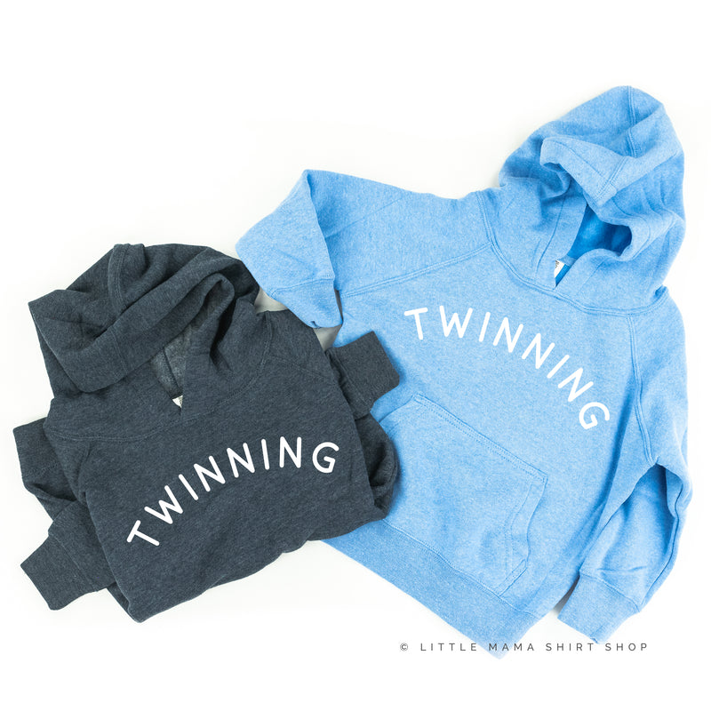 Twinning - (Arched) - Child Hoodie