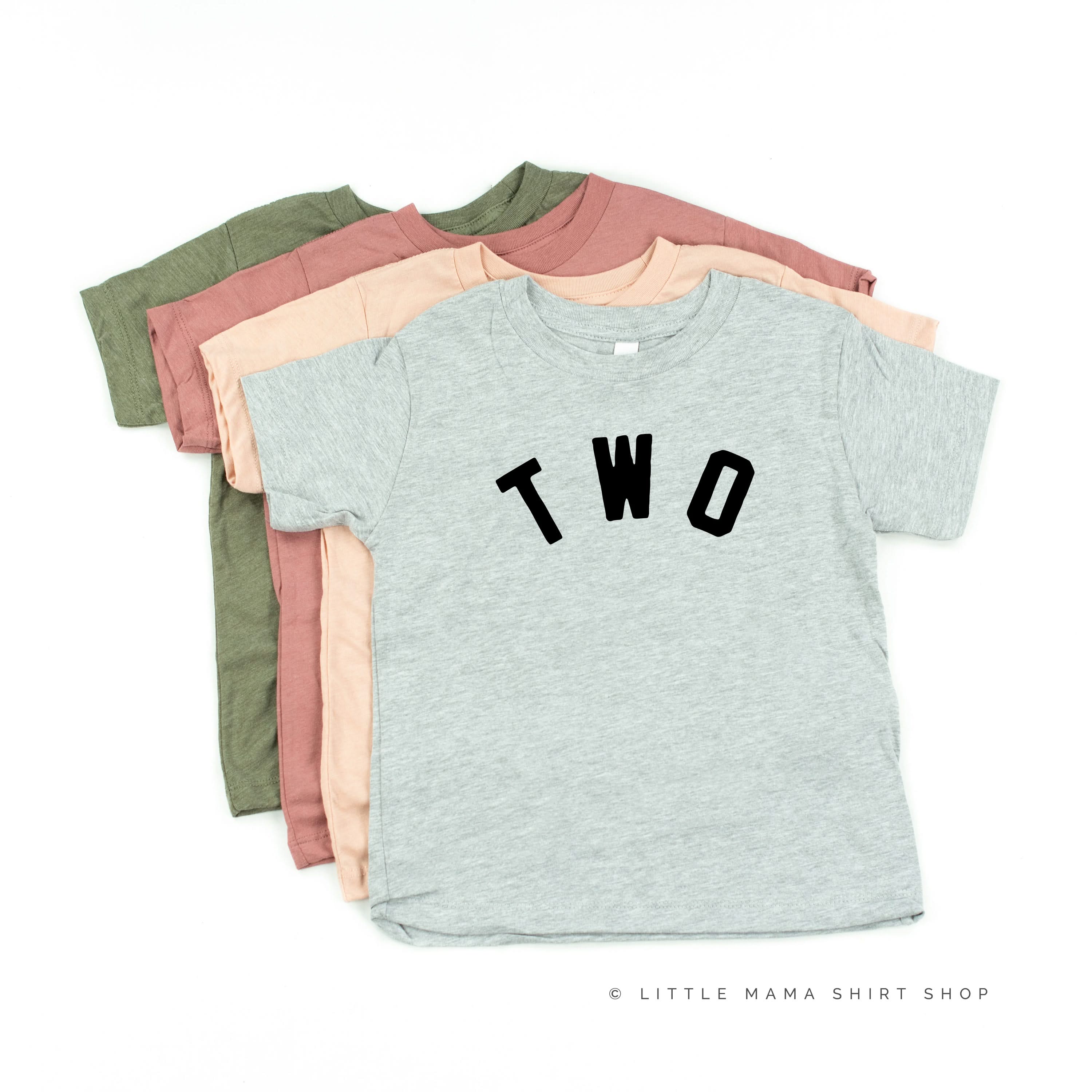 BIRTHDAY NUMBER - BLOCK FONT - Child Shirt Little Mama Shirt Shop