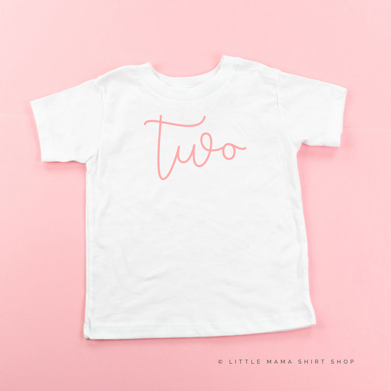 BIRTHDAY NUMBER - NEW CURSIVE - Child Shirt