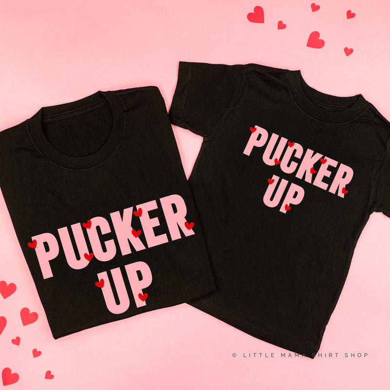 Pucker Up - Mini Hearts - Set of 2 Tees