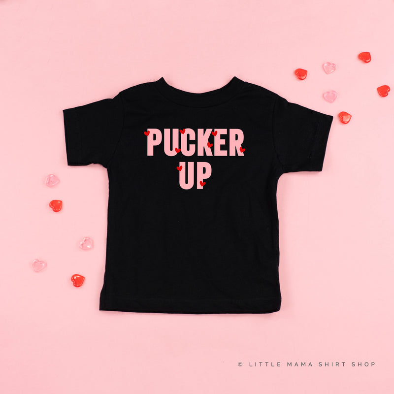 Pucker Up - Mini Hearts - Child Tee